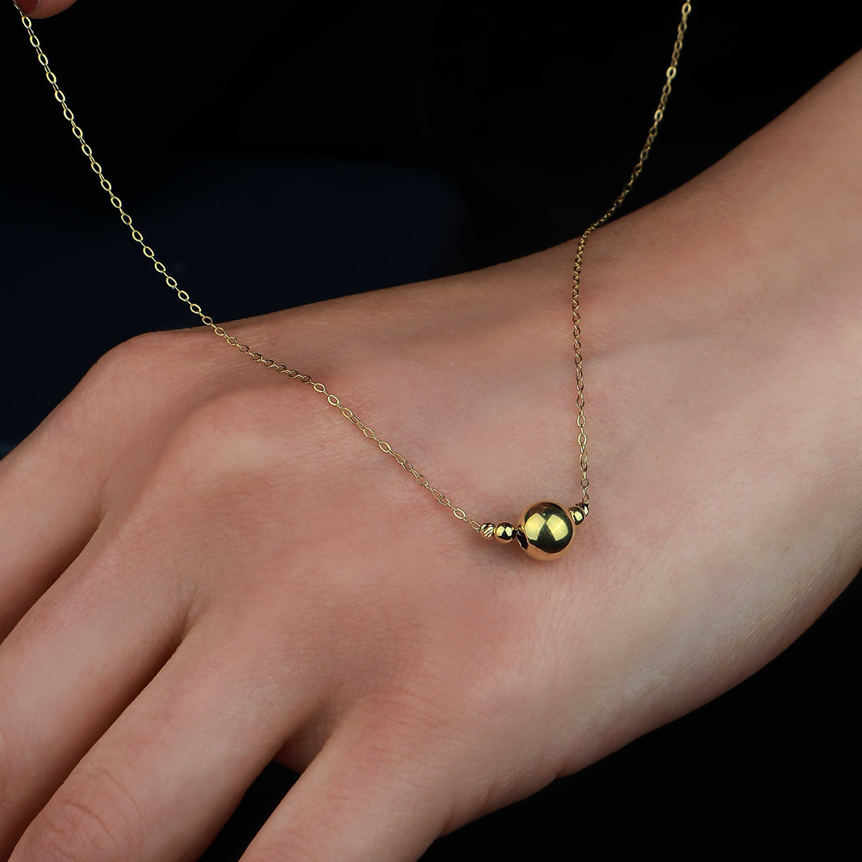 18 karat gold choker, made in Turkey - (H-0858)